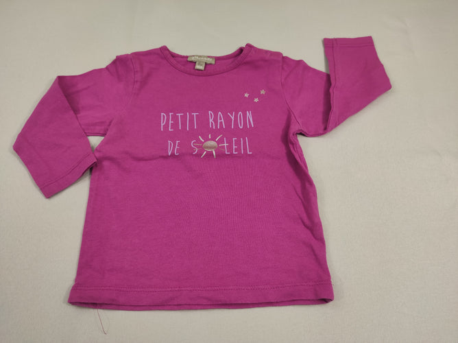 T-shirt m.l rose " Petit rayon de soleil ", moins cher chez Petit Kiwi