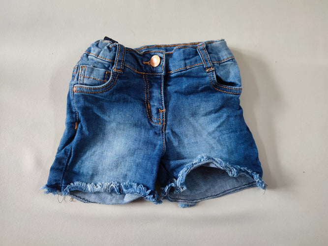 Short jeans effet effiloché, moins cher chez Petit Kiwi