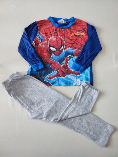 Pyjama 2pcs jersey Spiderman + pantalon gris, moins cher chez Petit Kiwi