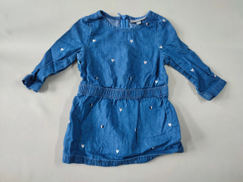 Robe m.l denim coeurs