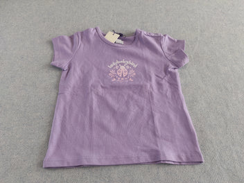 NEUF T-shirt m.c lavende coccinelle 