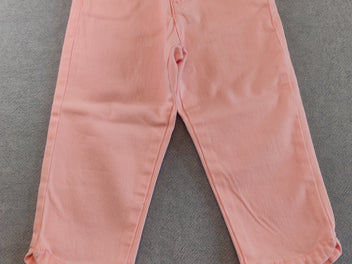 Pantalon rose 3/4 avec ceinture