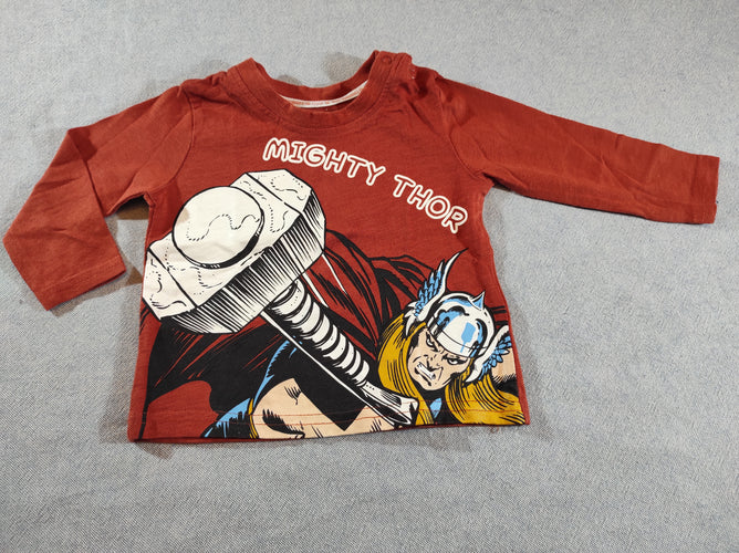 T-shirt m.l rouille " Mighty Thor", moins cher chez Petit Kiwi