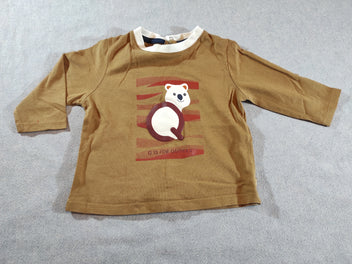 T-shirt m.l camel ourson blanc  