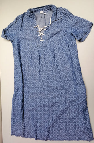 Robe m.c bleu denim motifs, moins cher chez Petit Kiwi