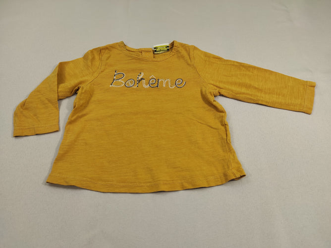 T-shirt m.l jaune "bohème", moins cher chez Petit Kiwi