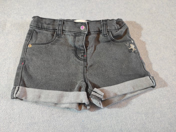 Short en jean noir