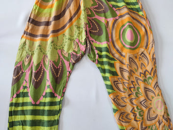 Pantalon sarouel jaune/orange/vert/rose