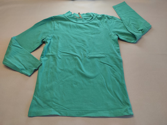 T-shirt m.l col haut bleu aigue-marine, moins cher chez Petit Kiwi