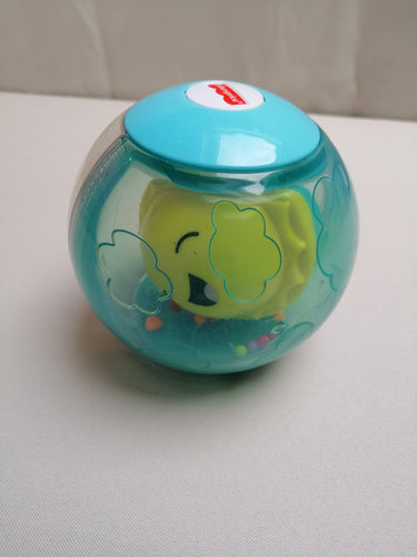 Balle éveil plastique  hello sunshine, moins cher chez Petit Kiwi