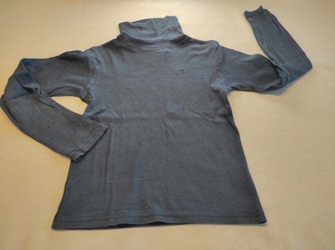 T-shirt m.l col roulé bleu marine, moins cher chez Petit Kiwi