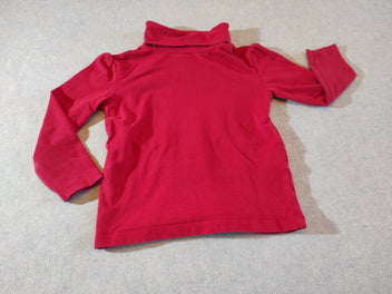 T-shirt m.l col roulé rouge