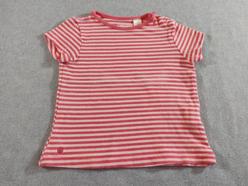T-shirt m.c rayé rose