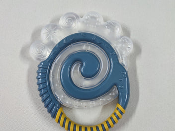 Anneau de dentition gris et jaune