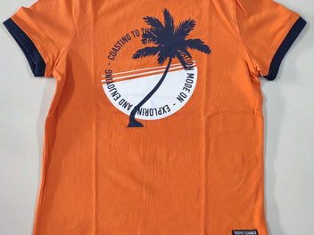 T-shirt m.c orange palmier 