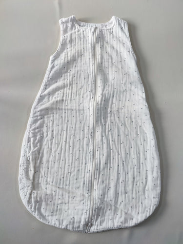Sac de couchage s.m coton blanc étoiles grises, moins cher chez Petit Kiwi