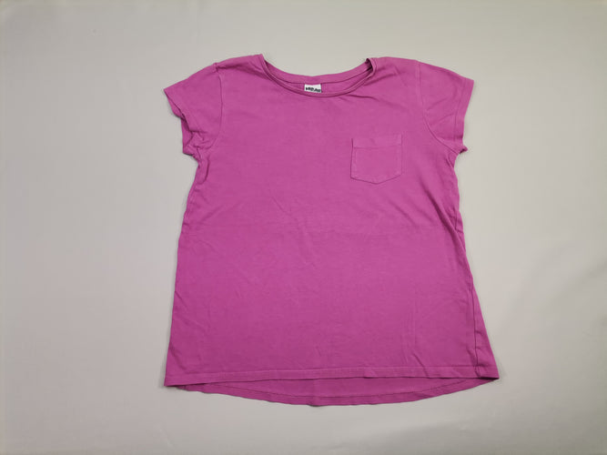 T-shirt m.c violet poche, moins cher chez Petit Kiwi
