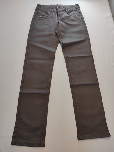 Pantalon brun  enduit, moins cher chez Petit Kiwi