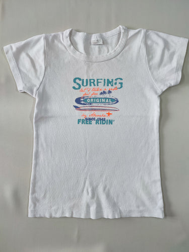 Chemisette blanche Surfing originals, moins cher chez Petit Kiwi