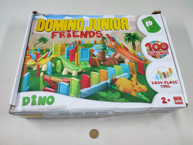 Domino junior friends 100 dominos, 2+ - Complet (boîte abimée), moins cher chez Petit Kiwi