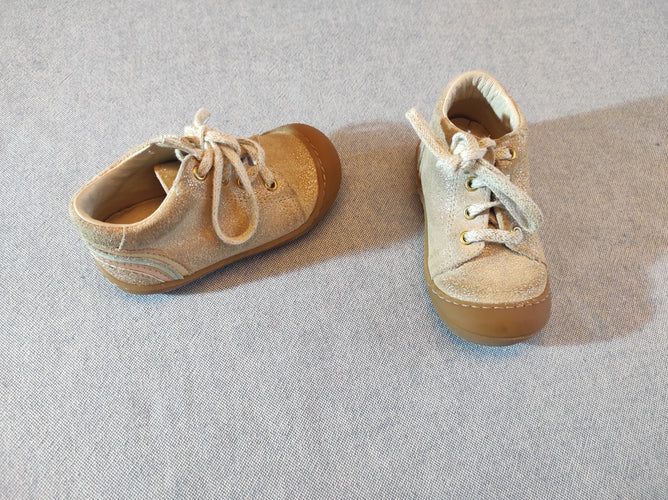 Chaussures pailletées dorées Bopy -21, moins cher chez Petit Kiwi