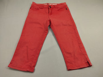 Pantacourt jeans corail (T 36)