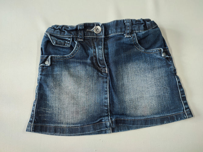 Jupe jeans effet délavée, moins cher chez Petit Kiwi