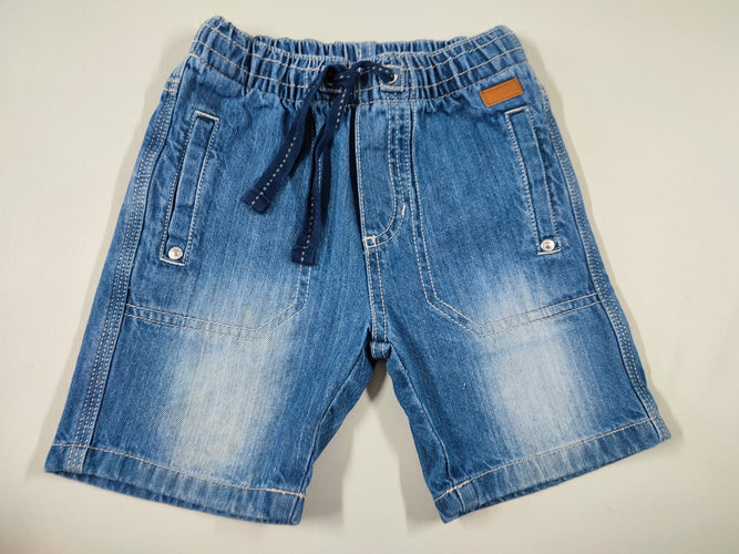 Bermuda Jeans taille élastique, moins cher chez Petit Kiwi