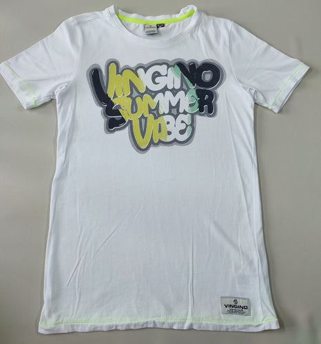 T-shirt m.c blanc Vingino summer vibes, moins cher chez Petit Kiwi