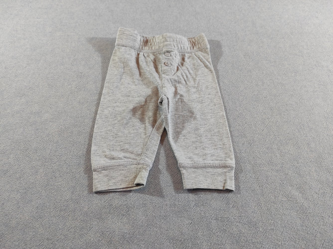 Pantalon jersey gris flammé, moins cher chez Petit Kiwi