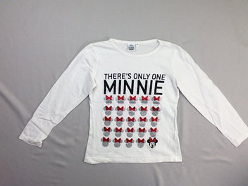 T-shirt m.l blanc Minnie irisé