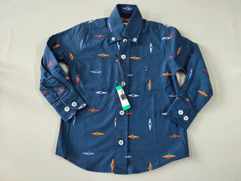 Neuf! Chemise m.l bleu marine kayaks