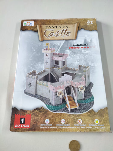 Puzzle 3D Fantasy castle 37 pcs, Complet, moins cher chez Petit Kiwi