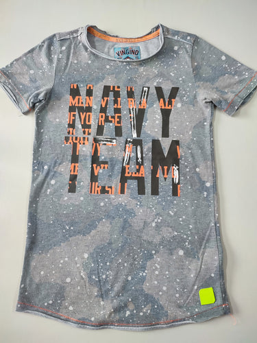 T-shirt m.c imprimé camouflage gris clair tacheté gris clair Navy team, moins cher chez Petit Kiwi