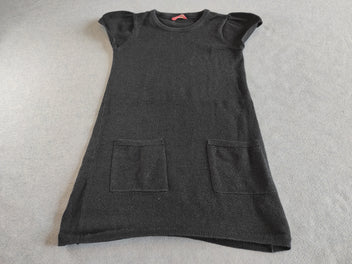 Robe m.c noire pailletée