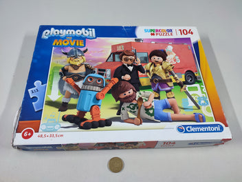 Puzzle Playmobil 104 pcs, 6+ - Complet (boite abimée)