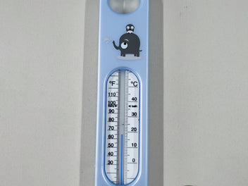 Thermomètre de bain bleu éléphant