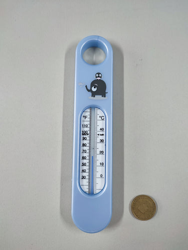 Thermomètre de bain bleu éléphant, moins cher chez Petit Kiwi