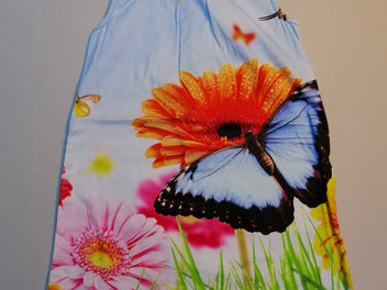 Robe s.m fleurs papillon