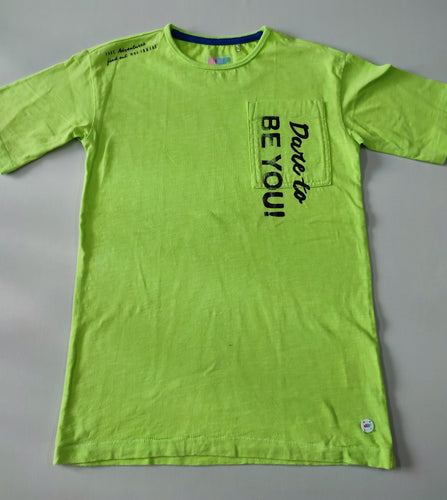 T-shirt m.c vert fluo Dare to be you!, moins cher chez Petit Kiwi
