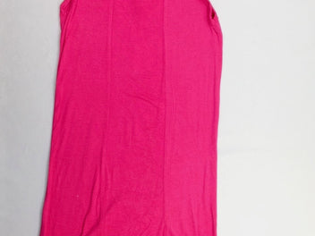 Robe s.m jersey fuchsia bonhomme strass simili col