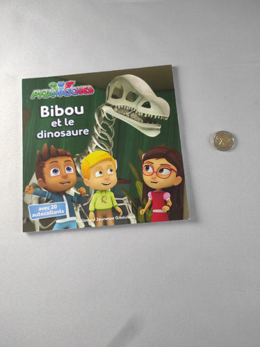 Pyjamasque- Bibou et le dinosaure (manque 3 autocollants), moins cher chez Petit Kiwi