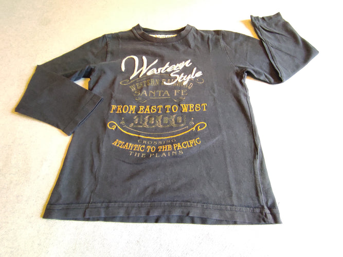 T-shirt m.l bleu marine "Western style", moins cher chez Petit Kiwi