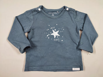 T-shirt m.l gris foncé étoiles 