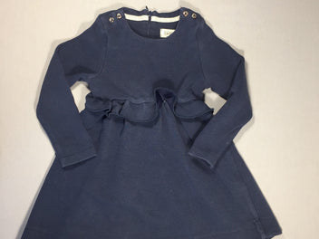 Robe  ml molleton texturé bleu marine