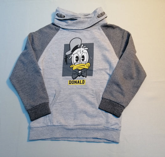 Sweat col montant gris Donald, moins cher chez Petit Kiwi
