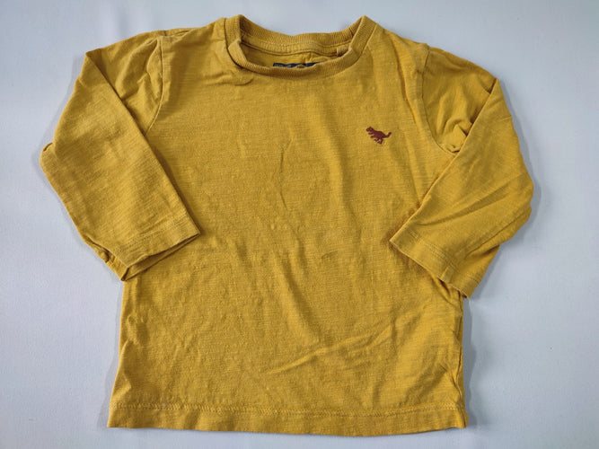 T-shirt m.l moutarde broderie t-rex, moins cher chez Petit Kiwi