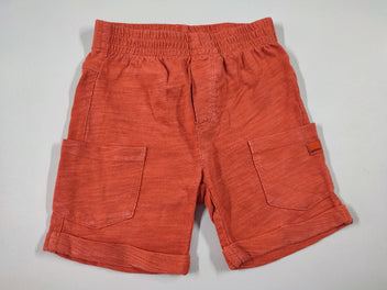 Bermuda jersey orange poches latérales