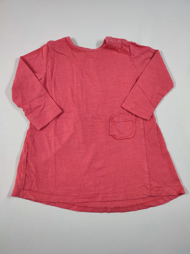Robe m.l jersey rose poche, moins cher chez Petit Kiwi