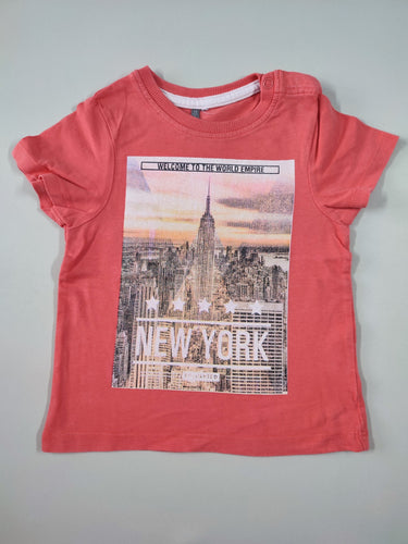 T-shirt m.c rose "Welcome to the world empire, New York", moins cher chez Petit Kiwi